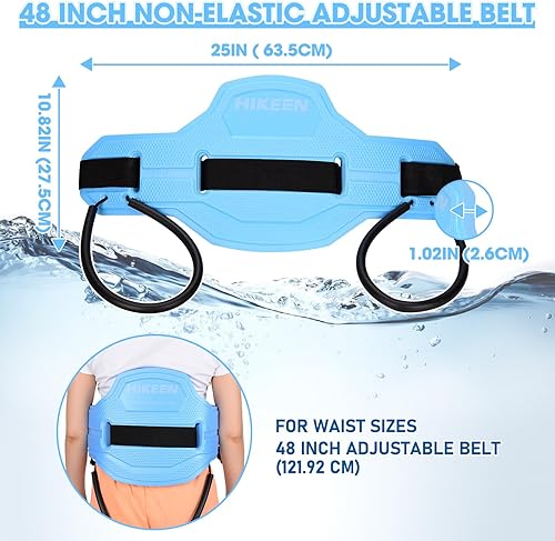 Miniatura 5 de Cinturón flotante para natación, aeróbicos acuáticos con correas de fijación, cinturón de flotación para piscina, fitness y terapia de entrenamiento