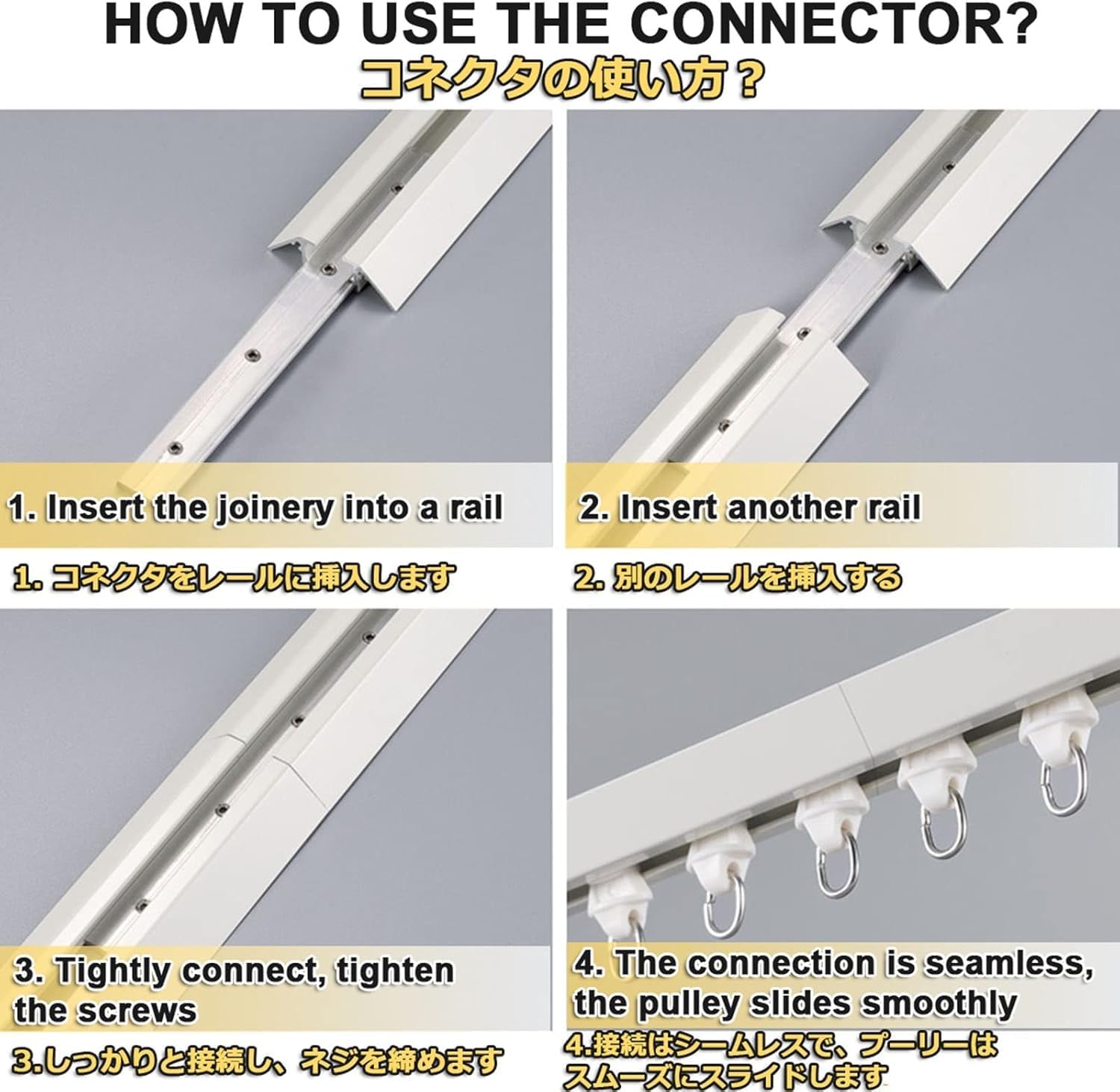 Curtain Rail, Ceiling Installation, Room Partition Rail Kit, Suitable For Bathroom, Shower Room, Bedroom(White-ceiling)