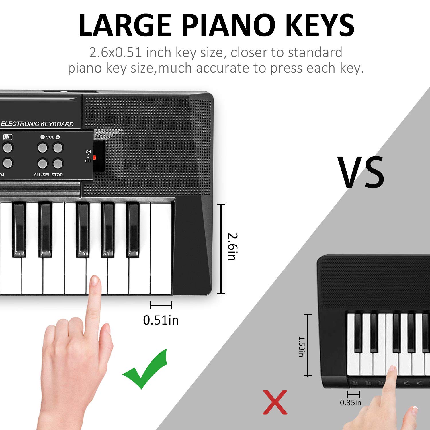 Inch Piano Key Dimensions ubicaciondepersonas.cdmx.gob.mx