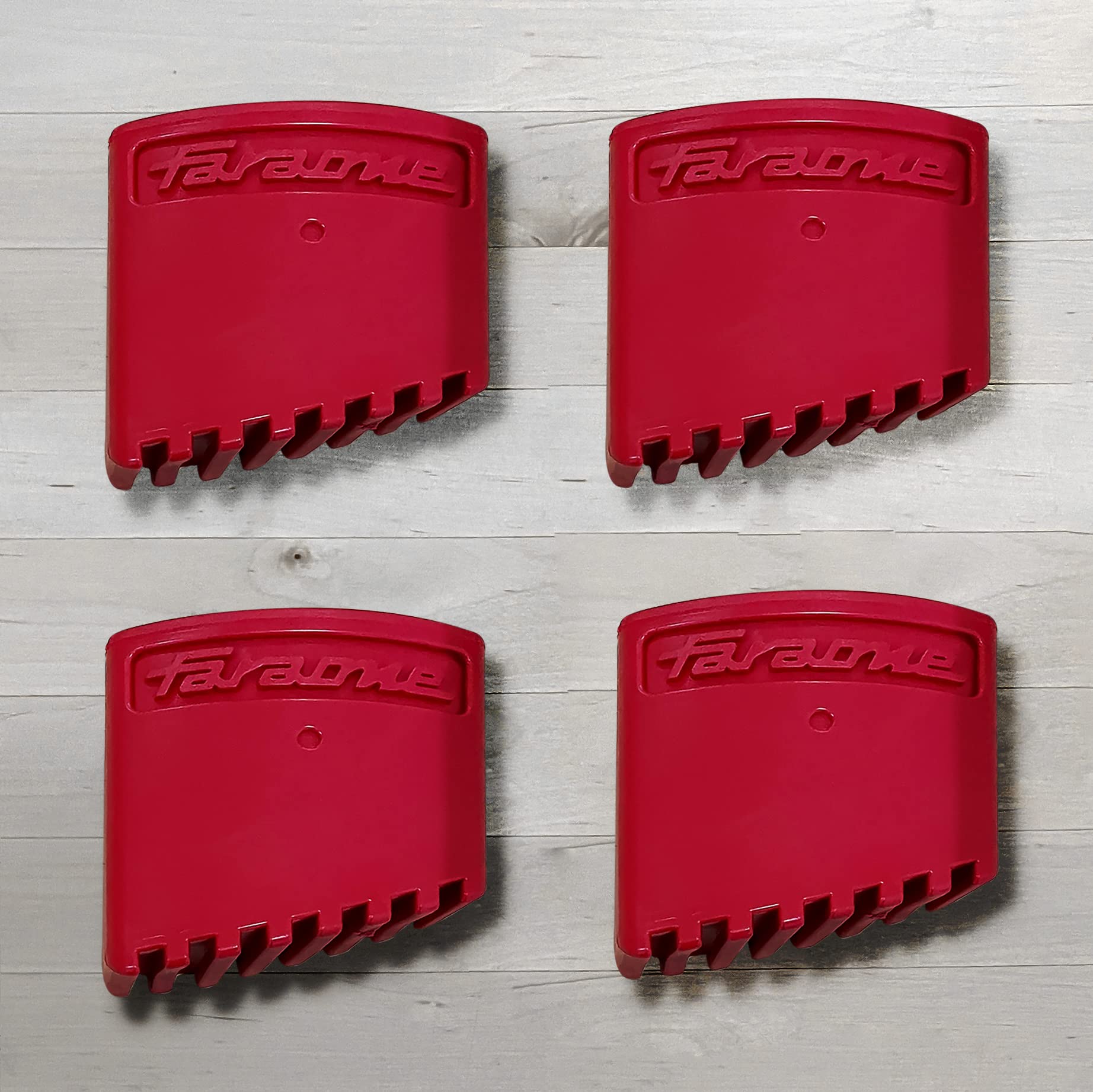 Faraone TELES T4A VERSIONE 2025 - Scala telescopica multiuso 4+4 GRADINI con allargatori, gancio portascala, protezione saldatura rossa e kit di tappi di ricambio