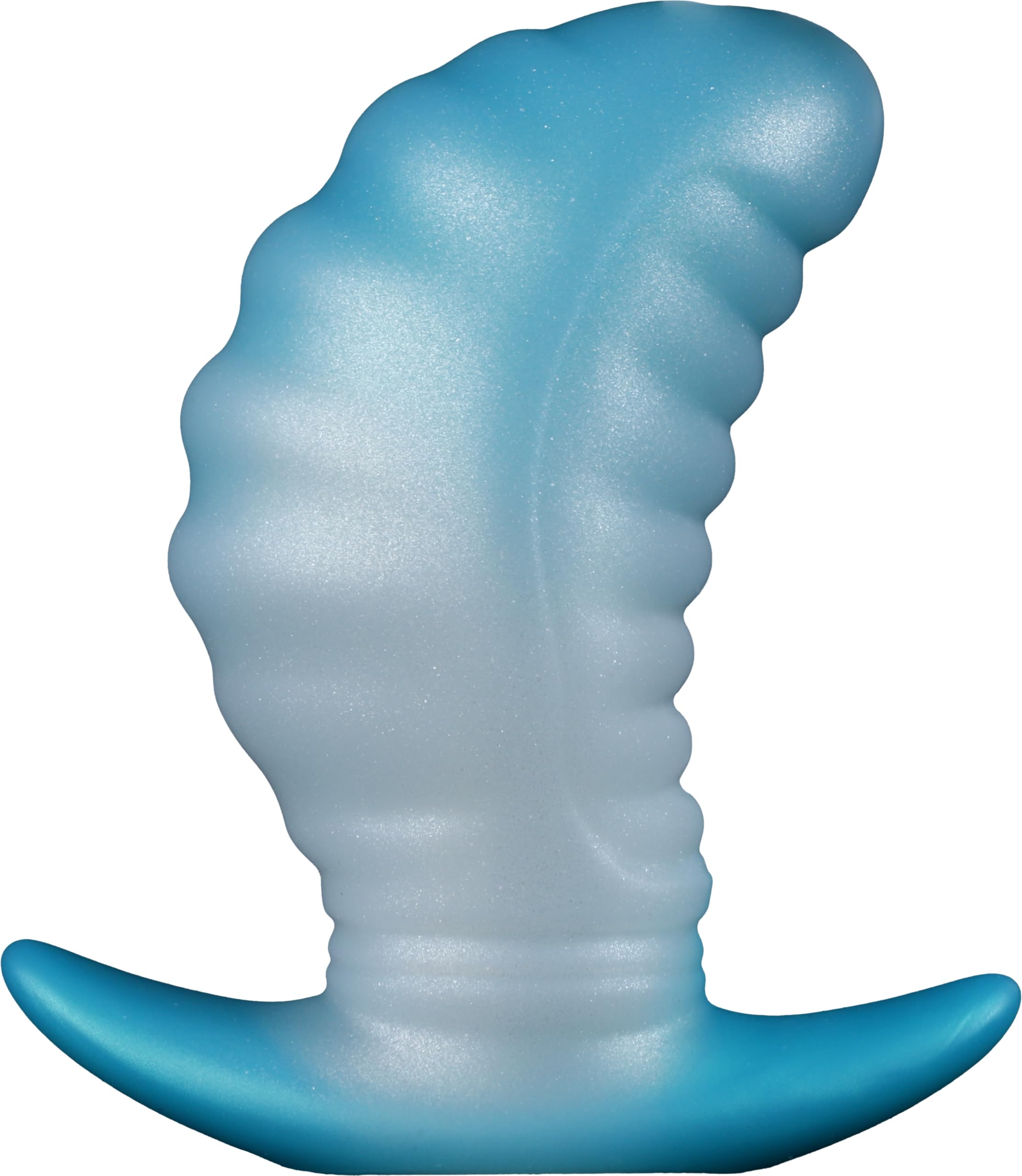 5.12" Large Butt Plug Mango Shape Anal Sex Toy, Huge Butt Plug Prostate Plug Big Silicone Butt Plug Trainer, Anal Plug Wearable Soft Long Anal Dilator for Beginner Advanced Men Women Couple Gay(Purple: L