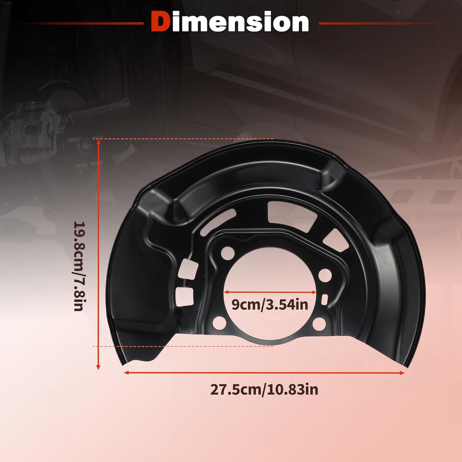 Front Left Right Brake Dust Shield for Toyota RAV4 Prius V Corolla IM Mirai for Scion IM TC Base 1.8L 2.5L Disc Brake Backing Plate Splash Brake Dust Covers 4778242040/4778142040