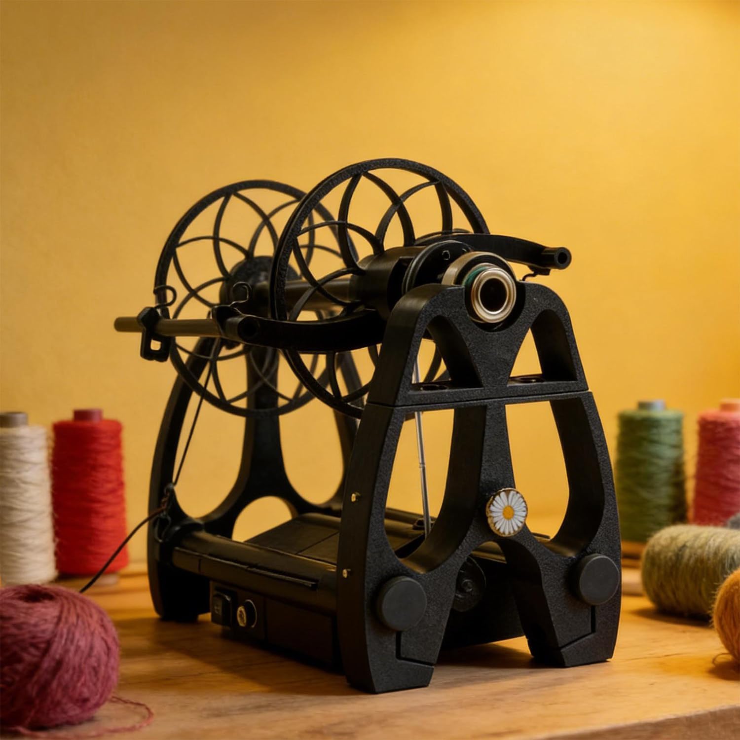 Enrouleur de fil pour tissage robuste au design modulaire pour travaux manuels
