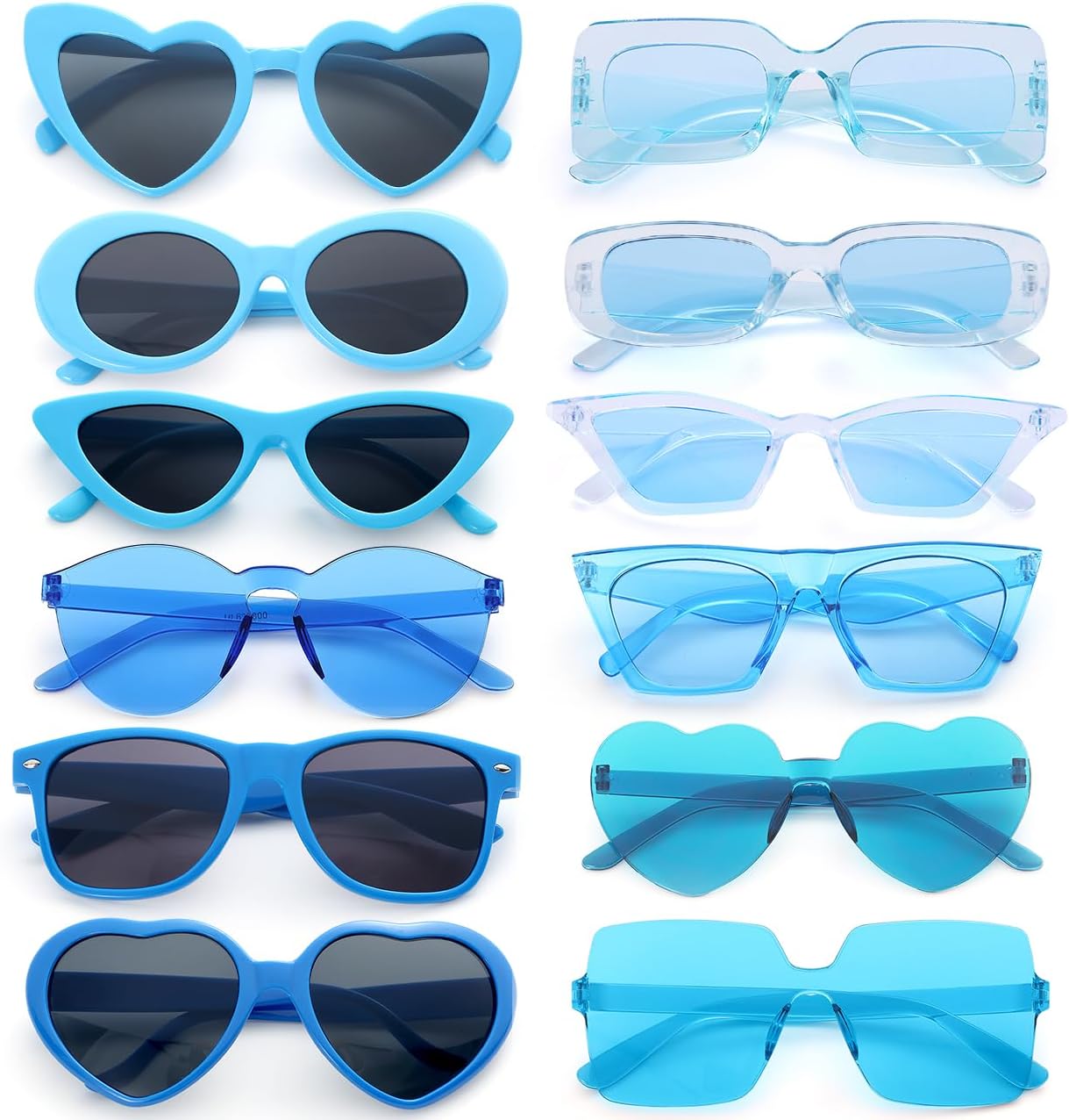 Party Sunglasses Bulk Black Sunglasses Pack Party Favor Retro Multipack Glasses Set for Women 8/12 Pack