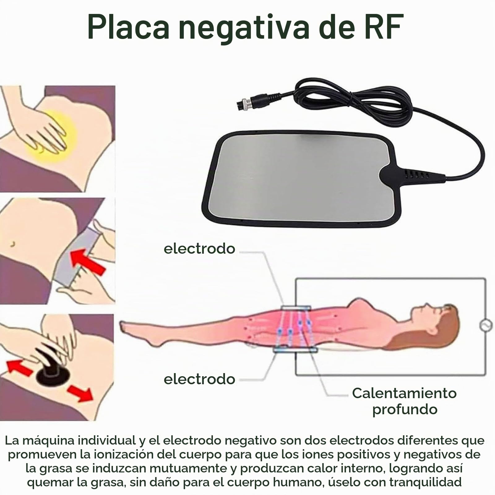 PixCy Equipo Diatermia Profesional 448khz RF Tecar Terapia Ret Cet,Diatermia Fisioterapia 448 Khz,Máquina Belleza Adelgazante,para Control Dolor Masaje Corporal Celulitis Máquina para Adelgazar