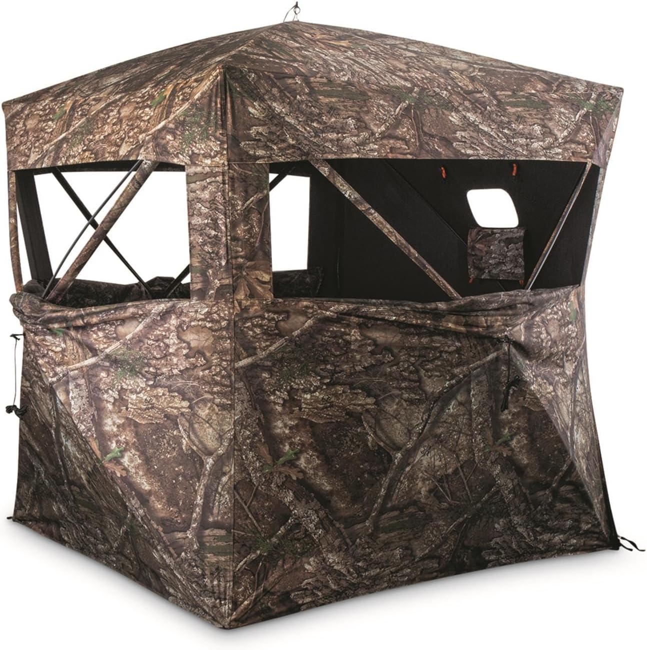 HuntRite Silent Adrenaline Pop-Up Hunting Ground Blind; for Deer and Turkey Hunting, 2-Person Tent