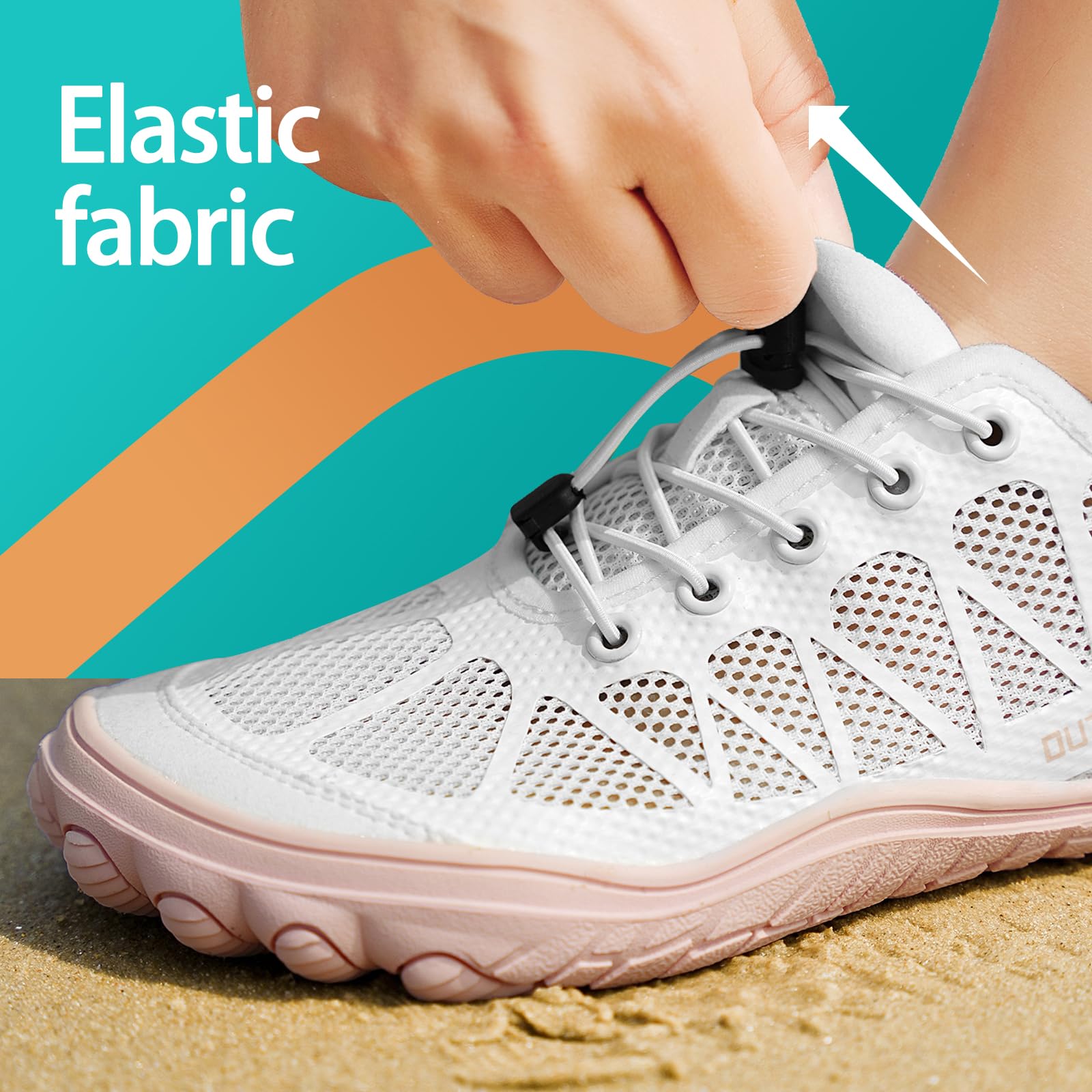 Zapatos acuáticos ligeros para mujer, para playa, natación, piscina, kayak