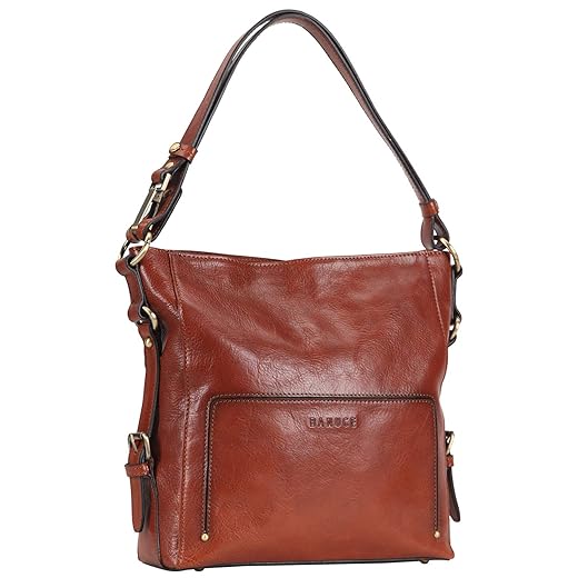 Banuce Fashion Full Grains Italian Vegetable Tanned Leather Convertible Hobo Purses and Handbags for Women Crossbody Shoulder Bag