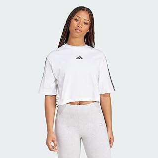 Adidas Donna Essentials 3-Stripes Cotton Loose T-Shirt
