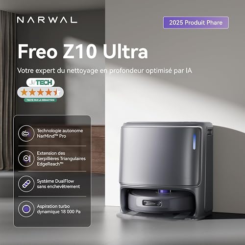 NARWAL Freo Z10 Ultra Robot Aspirateur Laveur, Balai Inte… - 2