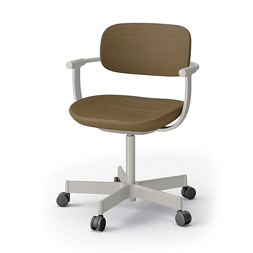 イトーキ オフィスチエア デスクチェア バーテブラ03 5本脚タイプ アンバー 【ベースカラー:ペールオリーブ (L4)】 KG-825SD-L4K2