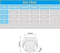 Vista 6 de Ropa interior de entrenamiento para niñas, ropa interior de entrenamiento para ir al baño 4t para niñas, ropa interior de entrenamiento para ir al