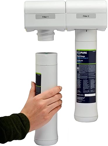 Miniatura 4 de EcoPure ECOROF - Juego de filtros de agua de repuesto para debajo del fregadero, certificado NSF, compatible con el sistema ECOP30 de 6 meses de vida