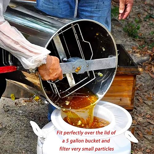 Miniatura 2 de 2 piezas de apicultura de abeja de miel filtro de desastre herramienta de extracto para apicultores, malla 120