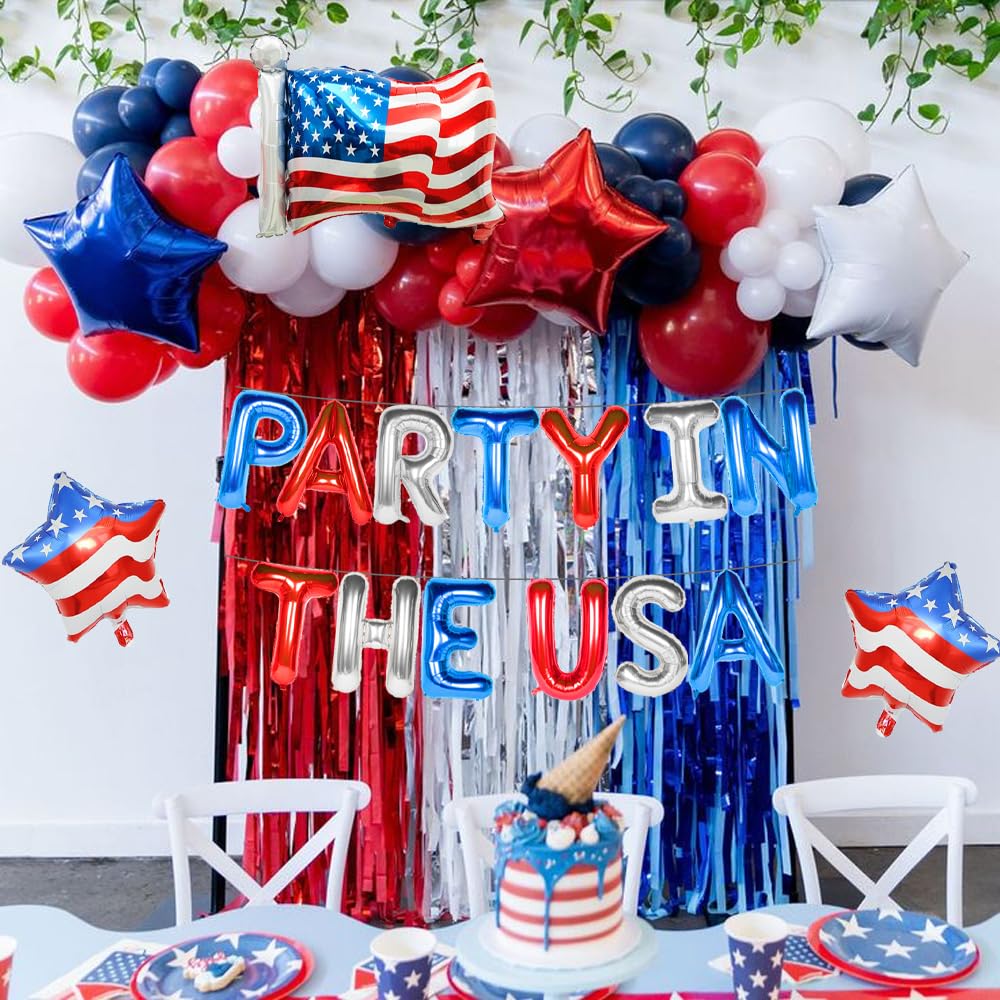 4. Juli Luftballons – USA-Folienballons, 45,7 Cm, Rot-blau-weiß Für Independence Day & Partys