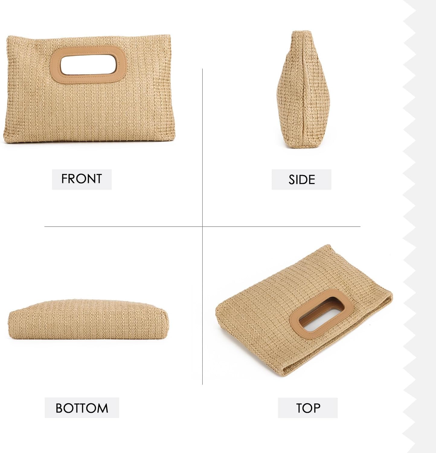 Freie Liebe Summer Clutch Purses for Women Evening Bag Fashion Top Handle Handbags for Wedding, Cocktail, Prom with Chain
