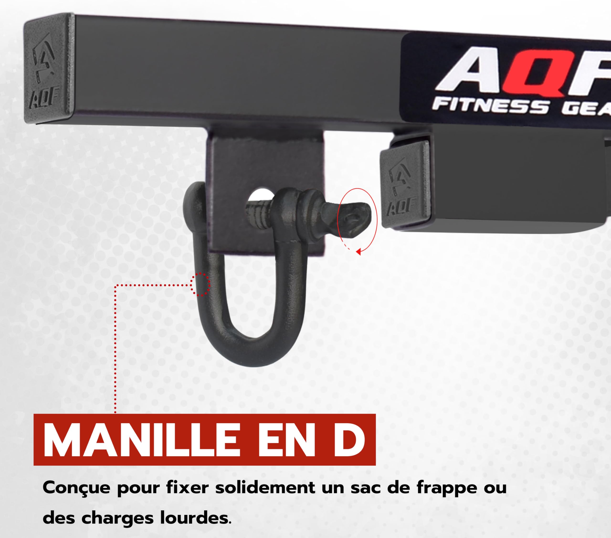 AQF Crochet Mural, Sac De Frappe Support Mural, Support Sac De Frappe, Sac De Boxe Fixation Murale, Sacs De Frappe Boxe Acier Fixation Plafonnier, Accroche Sac Boxe pour Suspension Murale MMA UFC