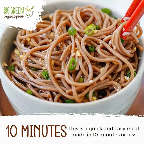 Miniatura 6 de Big Green Organic Food- Organic Buckwheat Capellini, 8.8oz, 100% buckwheat, Gluten-Free, Non-GMO (1 Pack)