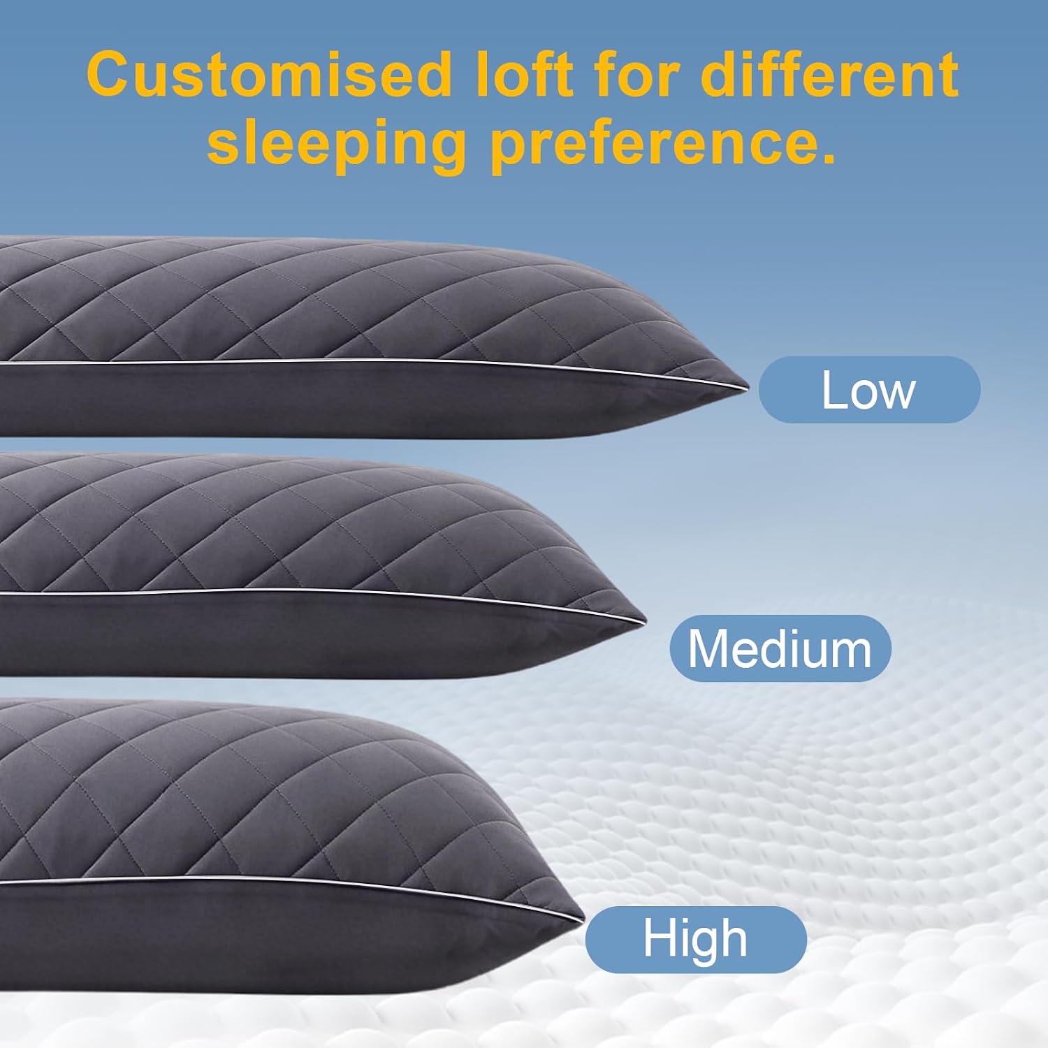 KISSKI Cooling Body Pillow for Adults, Adjustable Memory Foam Long Pillow | 20"×54" Full Body Support • Adjustable Loft • Pressure Relief Comfort • Side Sleeper Support • Washable Cover • QMAX>0.45
