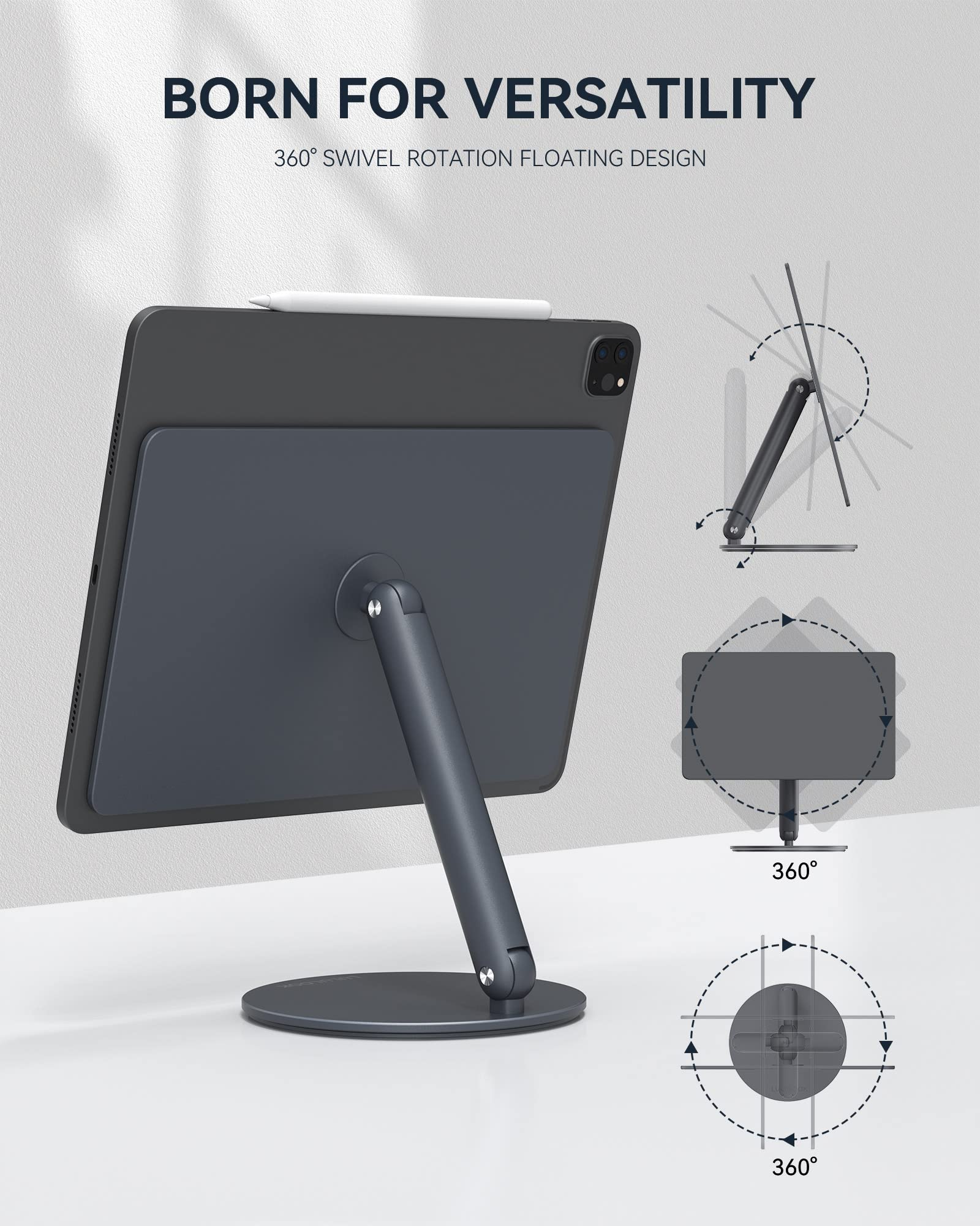 Lululook iPad Pro 12.9用磁気スタンド シルバー Amazon.co.jp: LULULOOK 磁気折りたたみスタンドiPad Pro 12.9用
