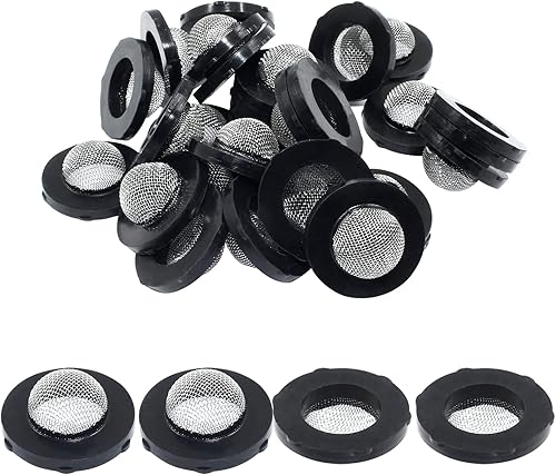 Miniatura 5 de 30 filtros de pantalla de manguera de jardín de acero inoxidable, filtro de manguera de lavado de pantalla a presión con malla 50 para manguera de