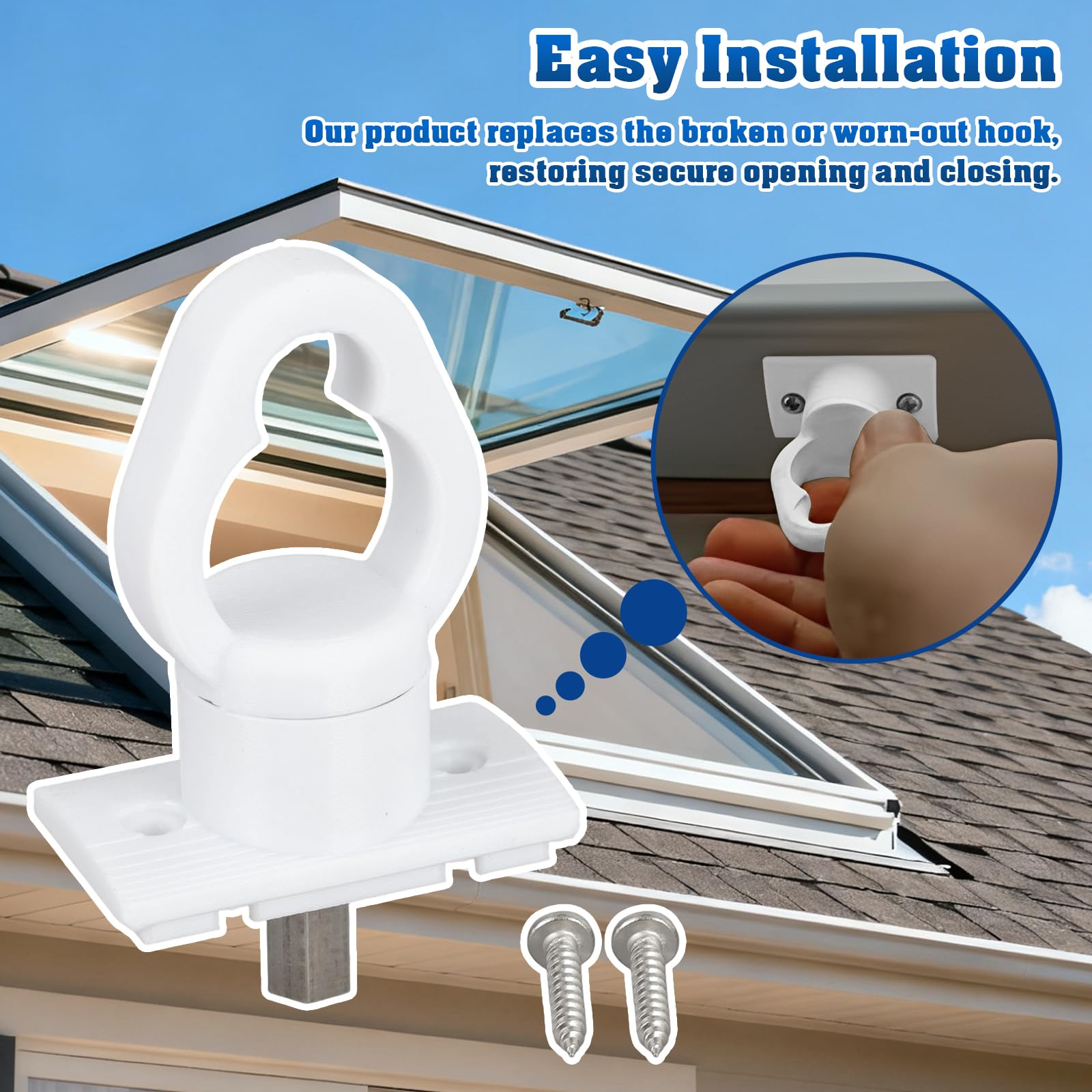WIKIBB Replacement Skylight Opener Hook for Velux ZZZ179L Pre 2010