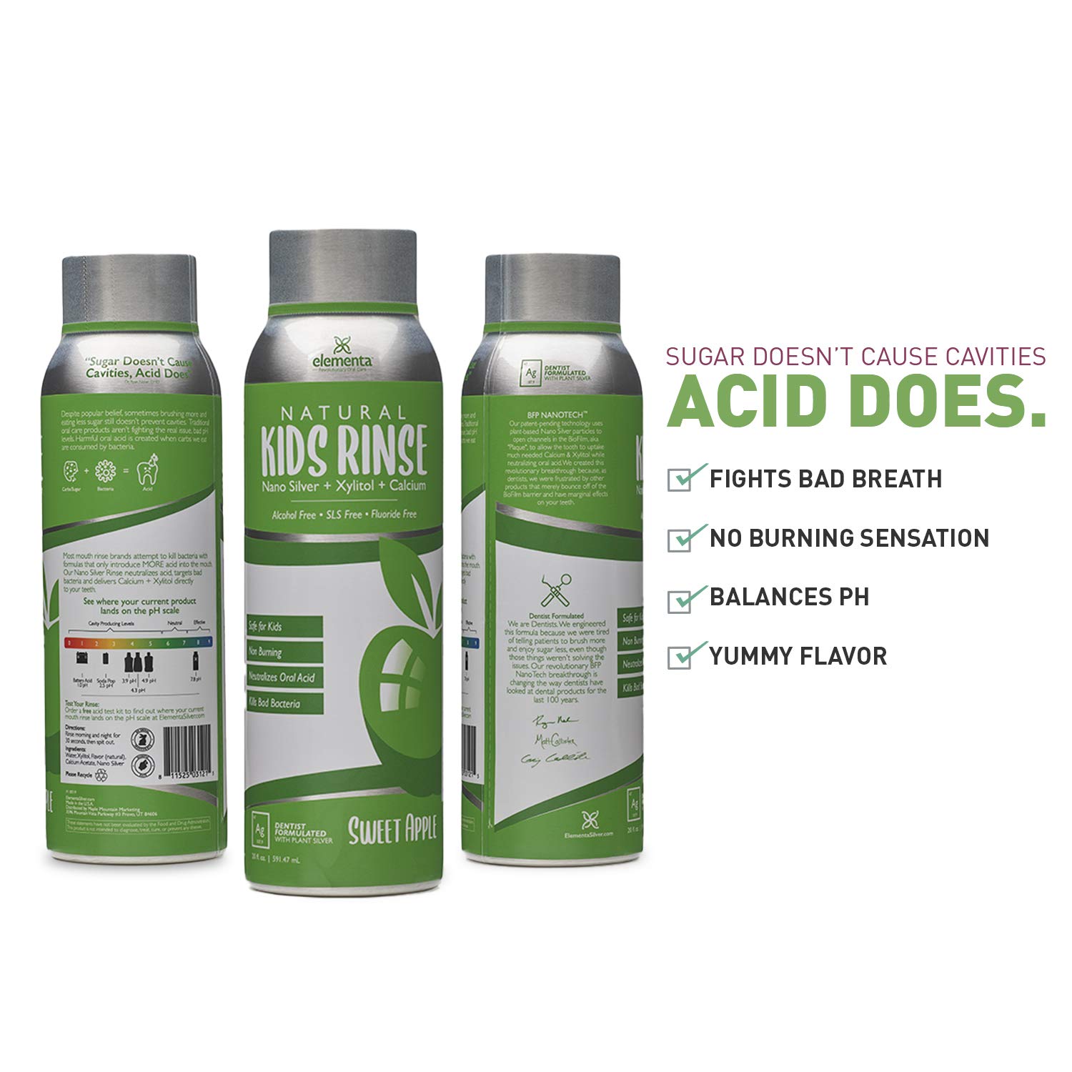 Buy Elementa Essentials Kids Mouthwash Nano Silver All Natural