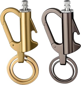 2 Pcs Permanent Match Infinity Lighter,Waterproof & Reusable Metal Match | Keychain Lighter with Multitool Bottle Opener, for Camping, Hiking, Survival, Outdoor Use
