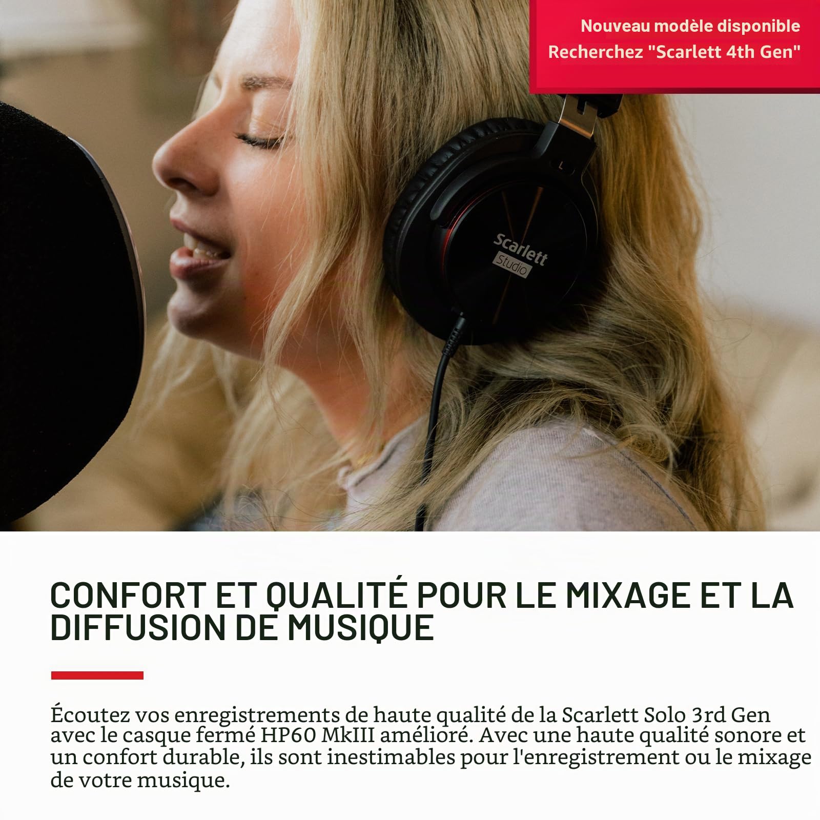 Focusrite Scarlett Solo Studio 3rd Gen, Rouge