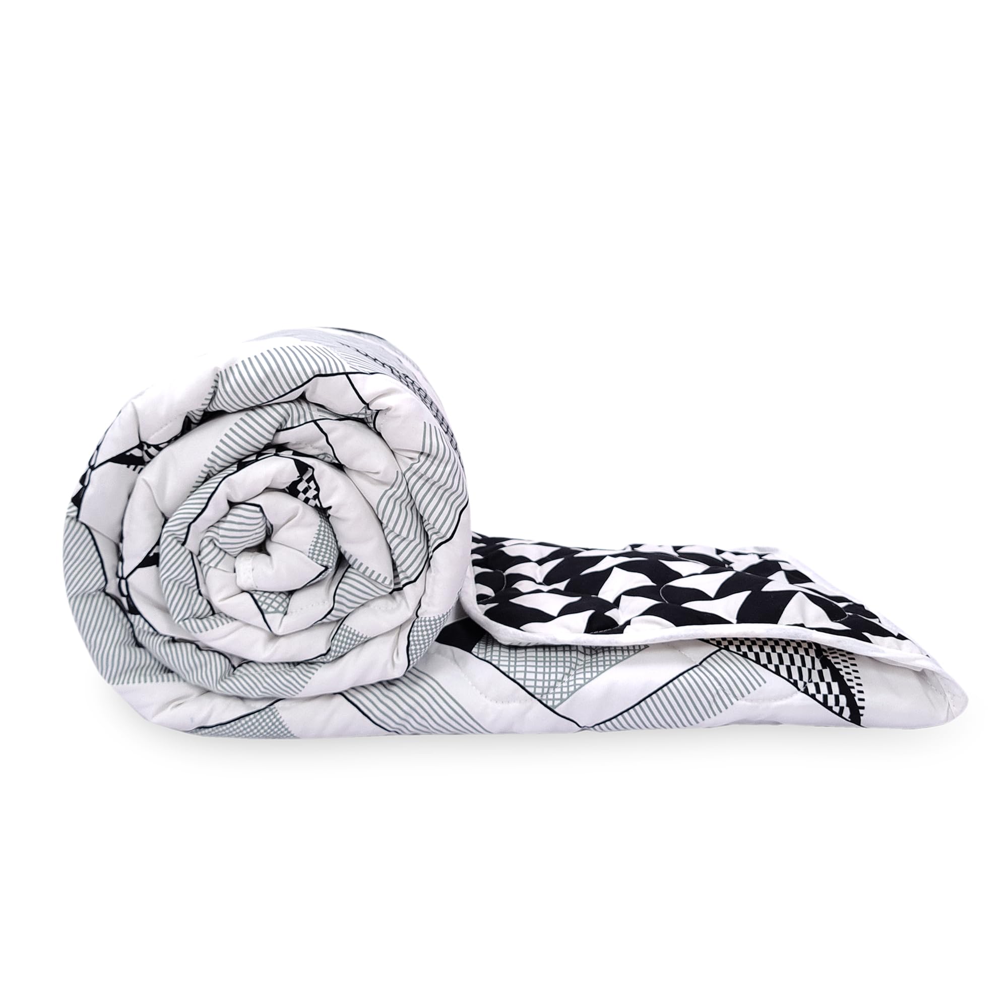 See full amazon price history chart for Divine Casa Microfibre 120 GSM Uneven Triangle Reversible Single Bed Quilt Comforter Blanket Lightweight All Weather (Black and White)| TC - 120 Divine Casa Microfibre 120 GSM Uneven Triangle Reversible Single Bed Quilt Comforter Blanket Lightweight All Weather (Black and White)| TC - 120 (B0CCL38BRR) Amazon Price History, Amazon Price Tracker