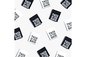 Original 'This Is The Back | 6 Sew-in Labels' for your Creations...