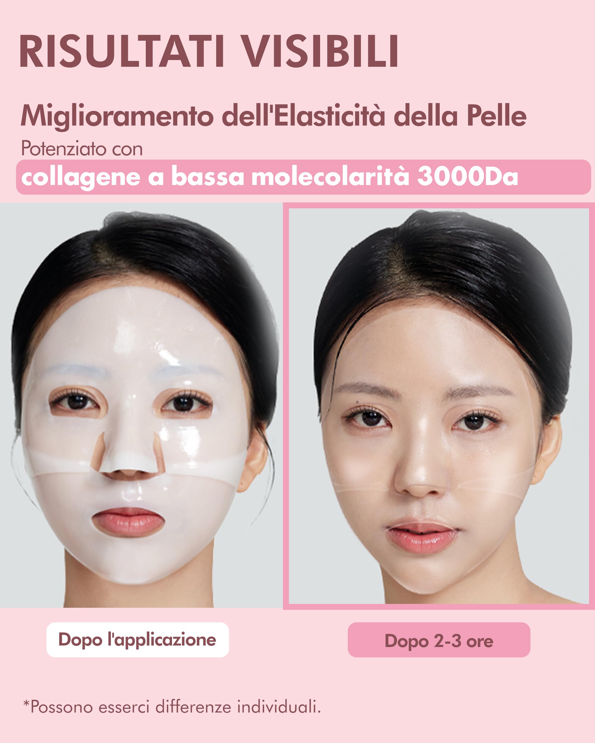 DERMAL Maschera in Gelatina Fusa con Collagene e Idrogel 4 pezzi – Maschera Notturna Coreana per il Viso – Idratazione Profonda, Rassodamento della Pelle e Cura delle Rughe per una Pelle Vetrificata –