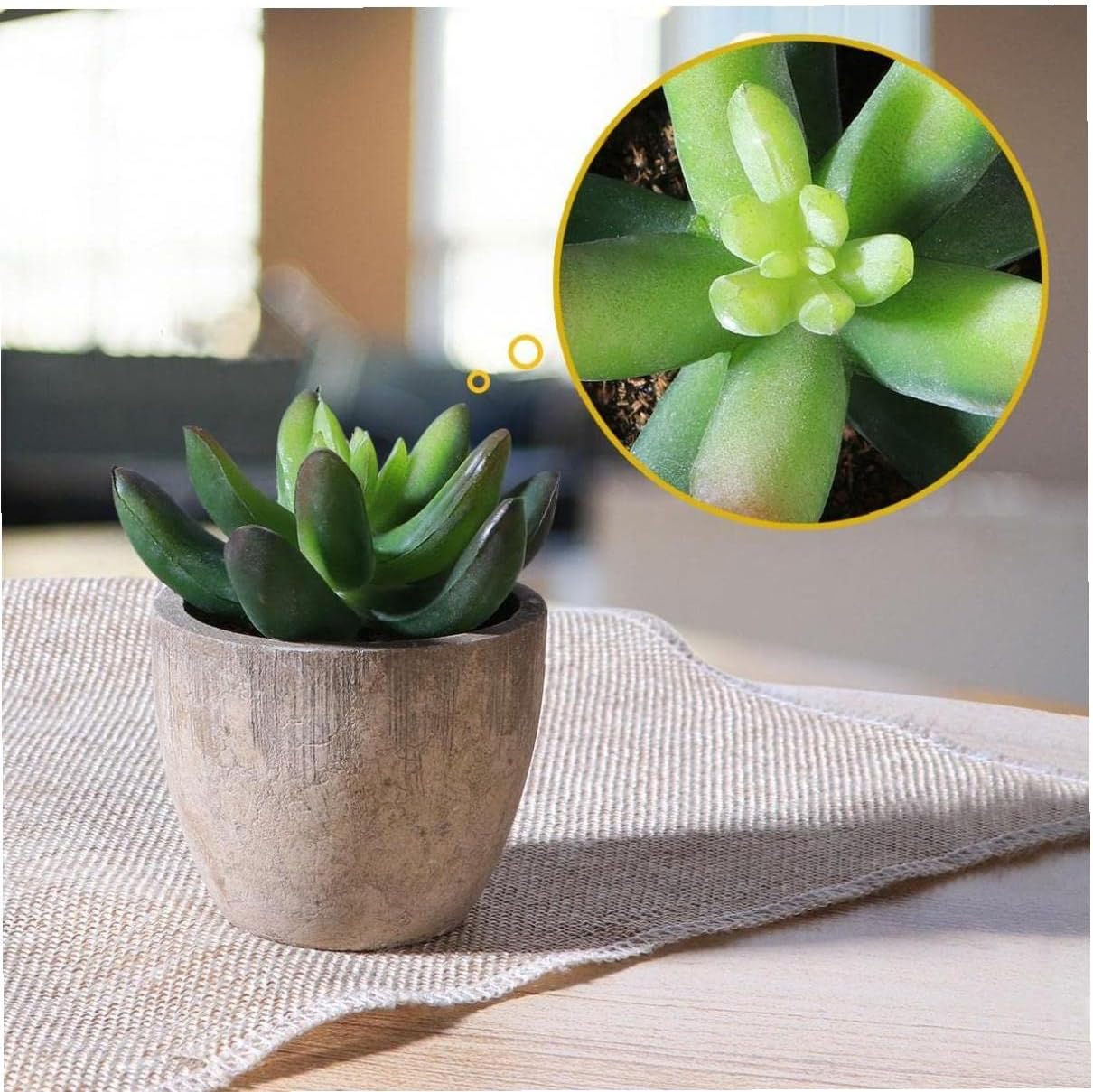 Artificial Plants Potteds, 3 Pcs Plants for Home Office Table Decorations