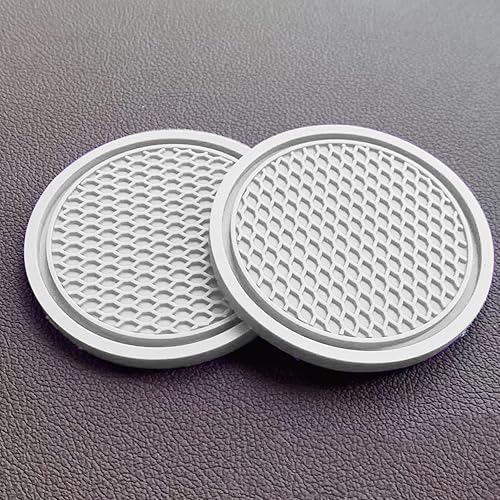 Miniatura 6 de zipelo Paquete de 4 portavasos para automóvil, portavasos universales antideslizantes e impermeables de 2.75 pulgadas, tapete de silicona duradera