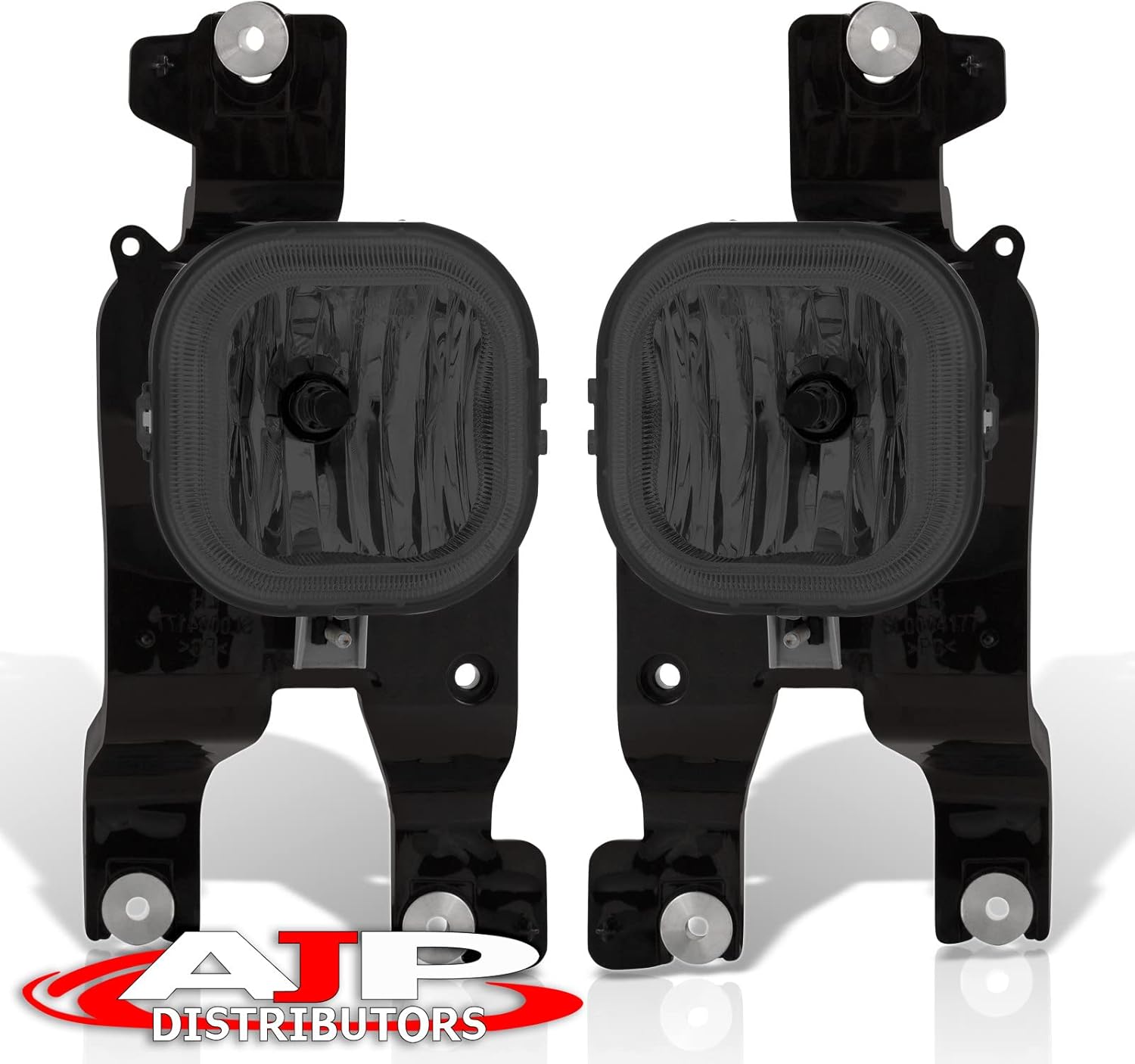 AJP Distributors Smoked Lens Front Bumper Fog Lights Driving Lamps Assembly Pair LH RH + Bezel Bulbs Switch Wiring Harness Compatible/Replacement For Ford F250 F350 F450 F550 Super Duty 2008 2009 2010