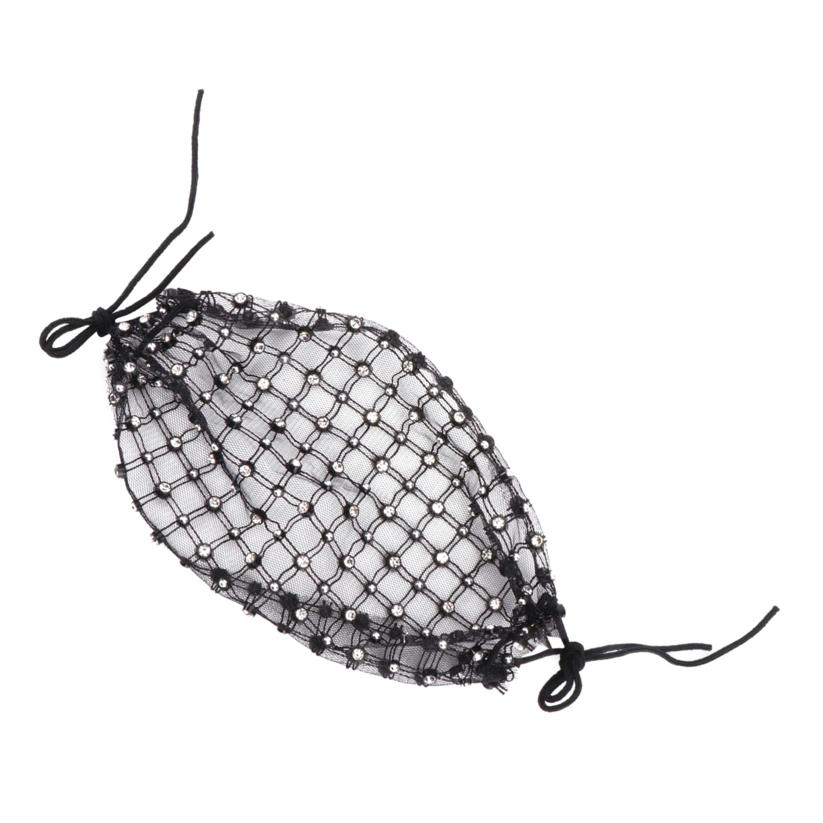 OATIPHO 1pc Rhinestone Veil Face Cover Decorative Festival Mask Accessory for Parties Dances and Events Material Fine Workmanship Eye-catching Facial Adornment