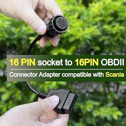 Vista 16 de Adaptador de conector OBD de 12 pines a OBD2 de 16 pines compatible con Tesla Model X/S 2012-2015