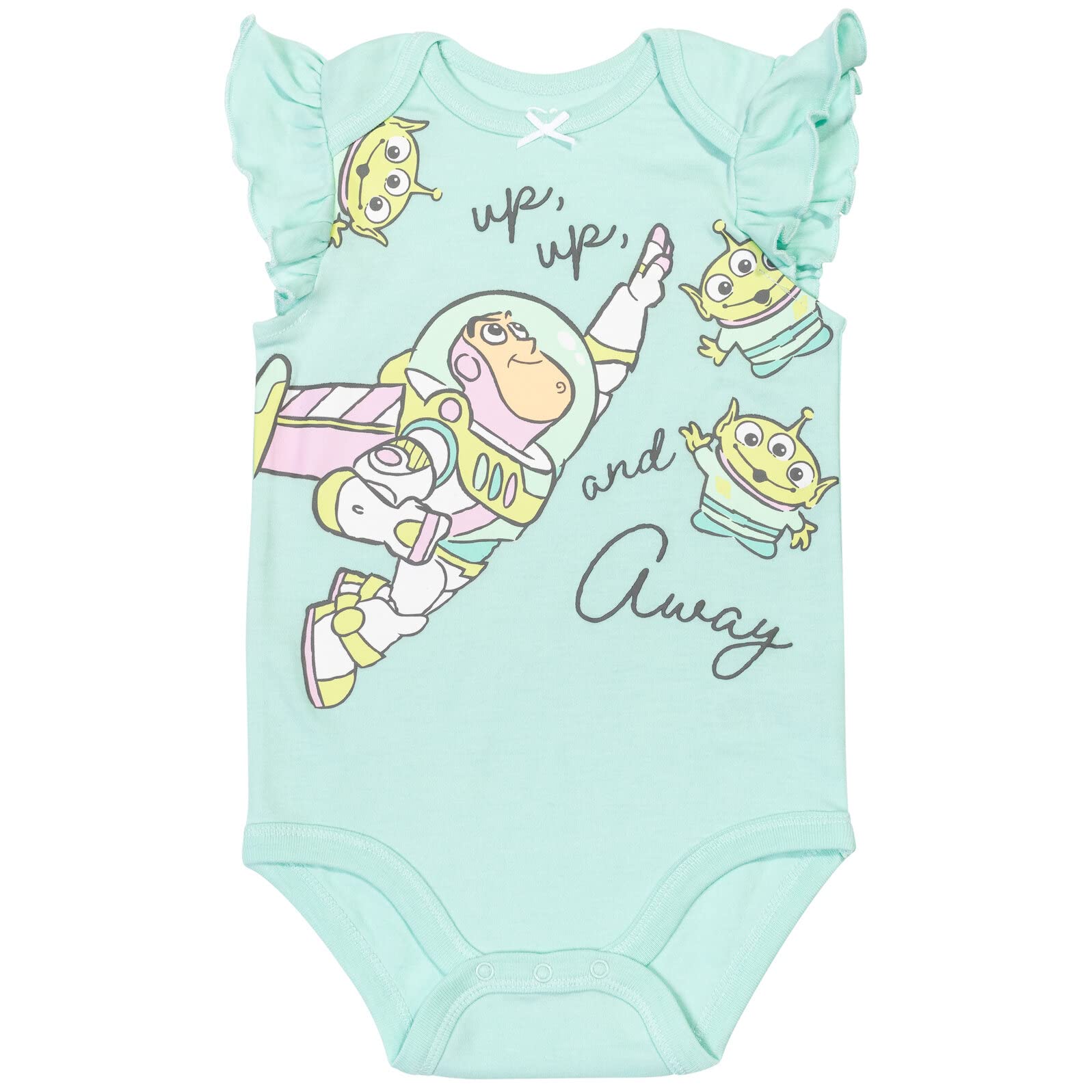 Toy Story Baby Mädchen Bodysuit, Jessie Bo Peep Buzz Woody, 5er-Pack, Weiß, Blau, Gelb, Rosa'