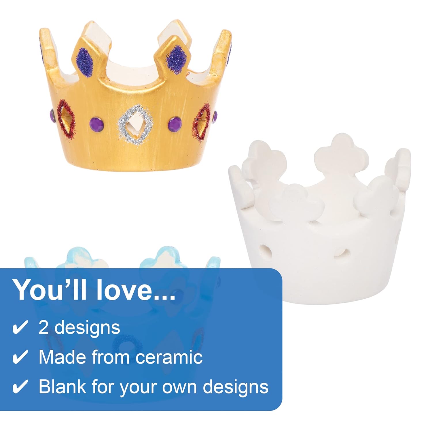 Baker Ross Make Your Own Jubilee Celebration Tealight Ceramic Crafts