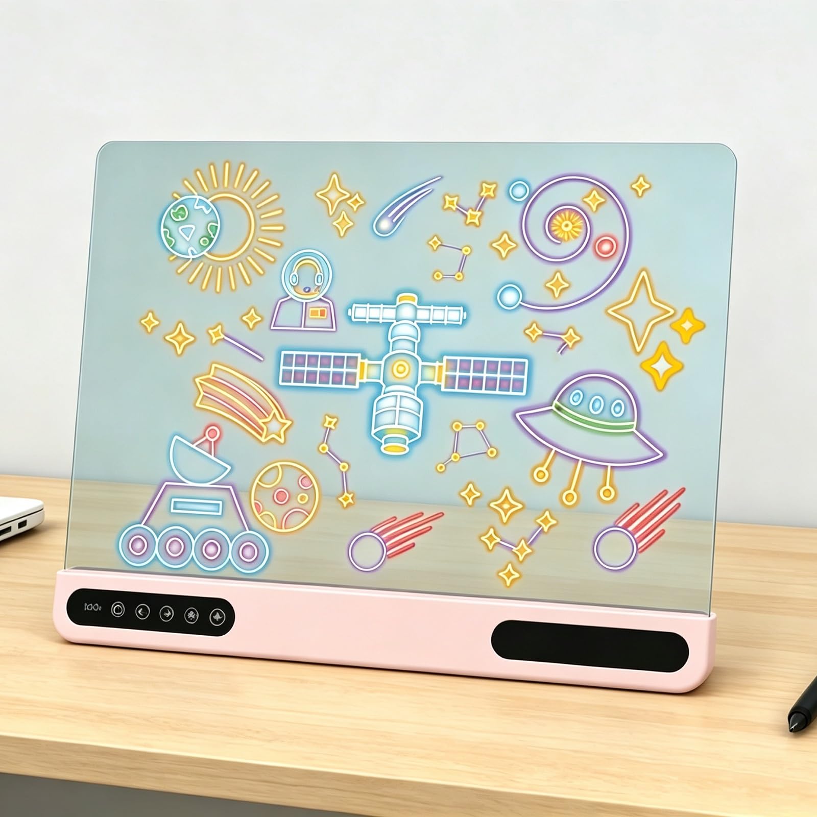 Rechargeable LED Drawing Board for Kids: 20 Hour Battery Life Scratch
