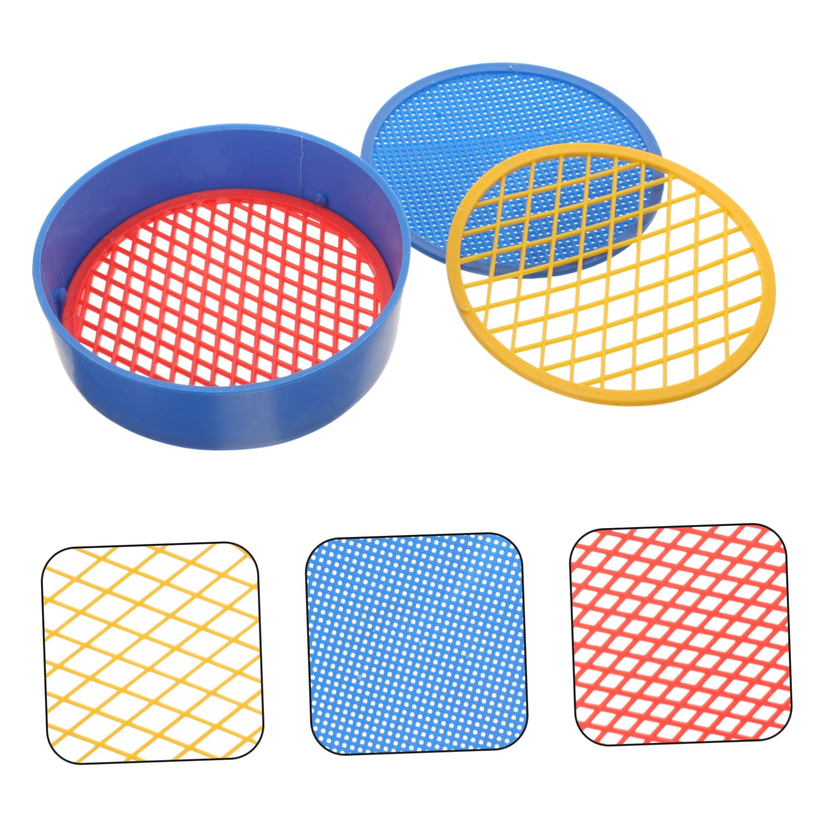BESPORTBLE Lot de 15 Tamis À Mailles en Plastique pour Tamisage du Sol Outil De Jardinage Tamis À Mailles pour Plantation