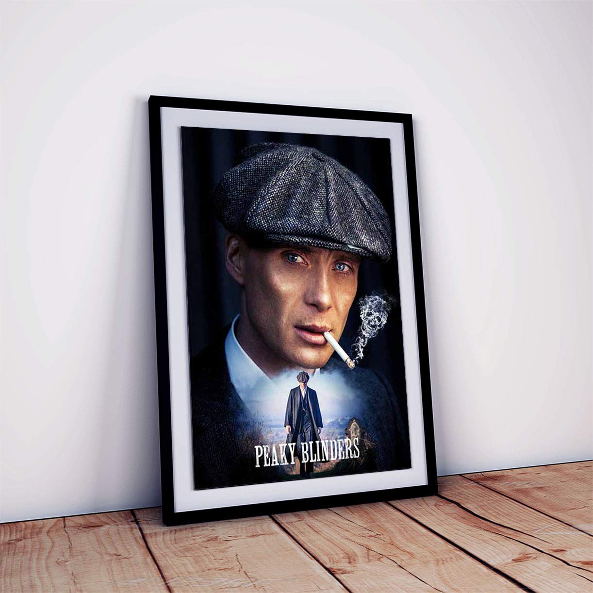 Netflix Series Peaky Blinders Poster With Frame For Room and Office Thomas Shelby (Multicolour, 12 X 18 inch, Framed)