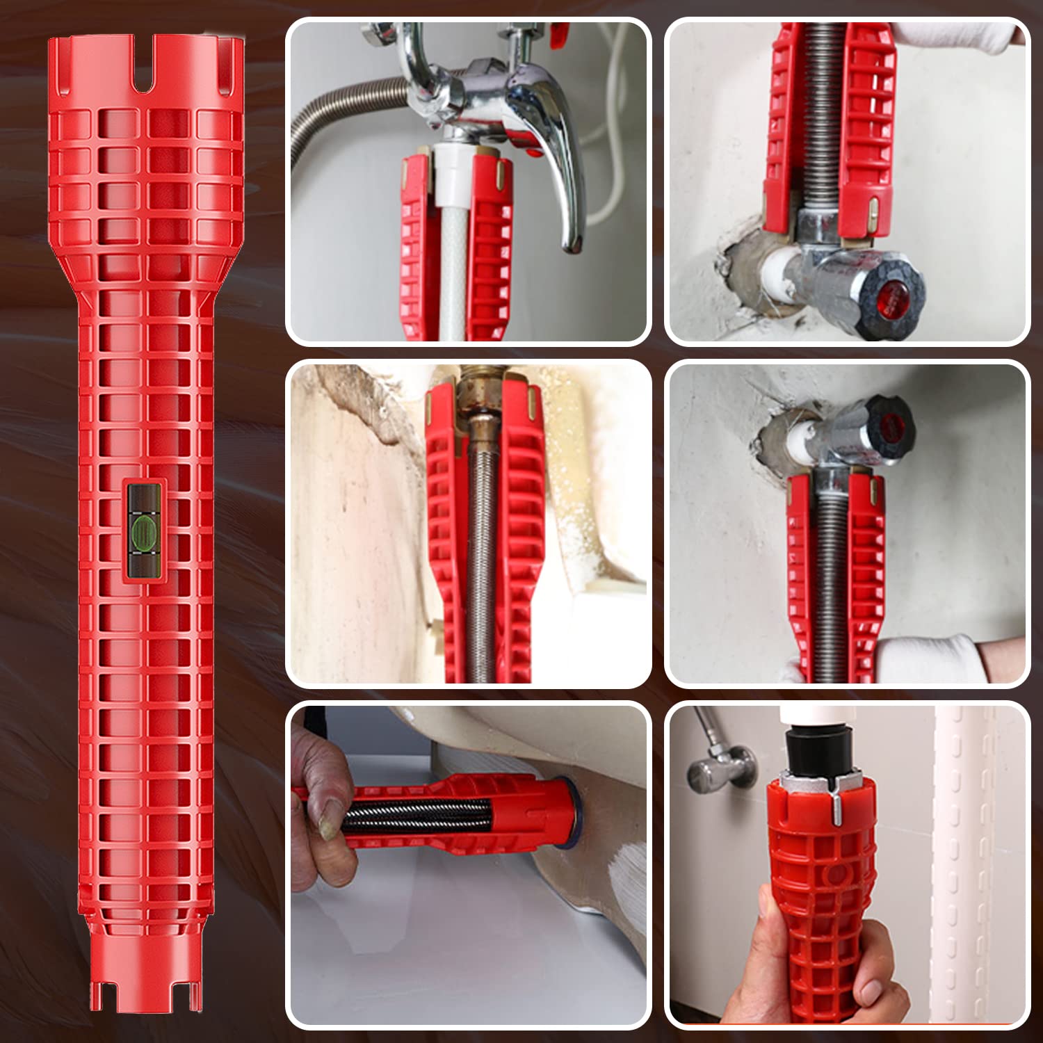 Clé D'Évier Multifonction Startbuymore - Pour Serrer Tuyaux De Robinet, 4 Griffes Réglables | Outil Plomberie DIY