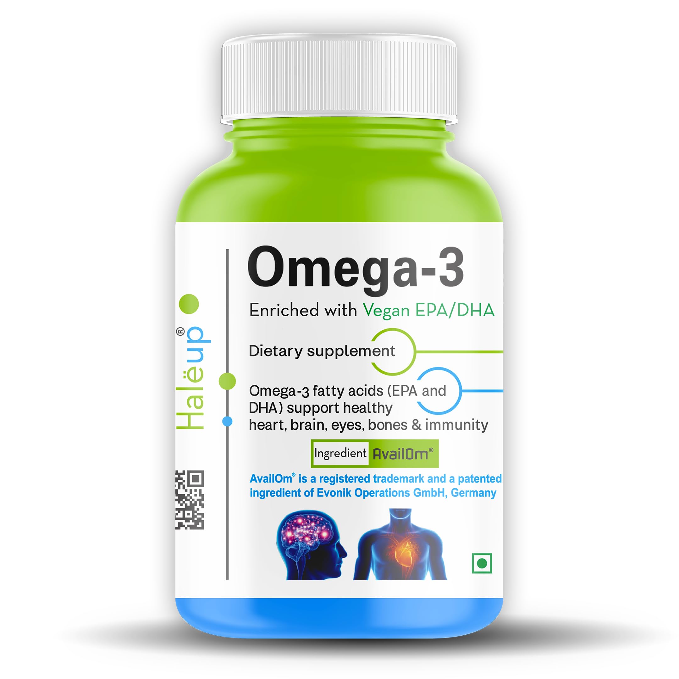 Haleup Omega 3 Capsules Evonik Germany Ii Enriched With Epa/Dha Healthy Heart Brain Immunity Booster(Pack Of 1) 30 Count (B0BBFTSGKM) Amazon Price History, Amazon Price Tracker