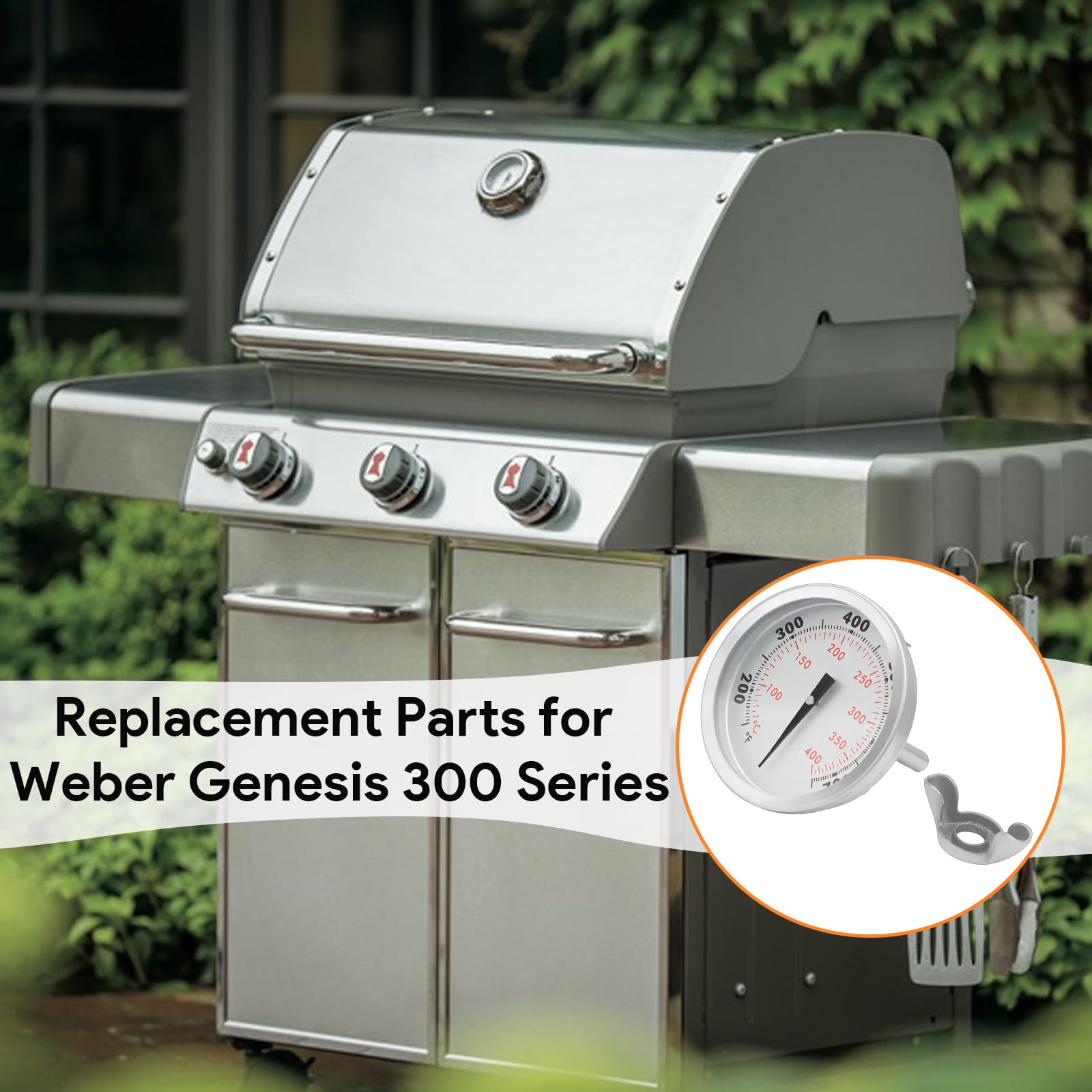 Termometro Per Barbecue Weber - Per Genesis E Summit Series | Gamma 200-700°F - Foto 6