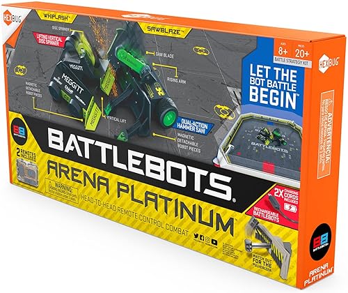 Miniatura 6 de HEXBUG BattleBots Arena Platinum - Robot de juguete multijugador a control remoto para niños - para niños y niñas a partir de 8 años