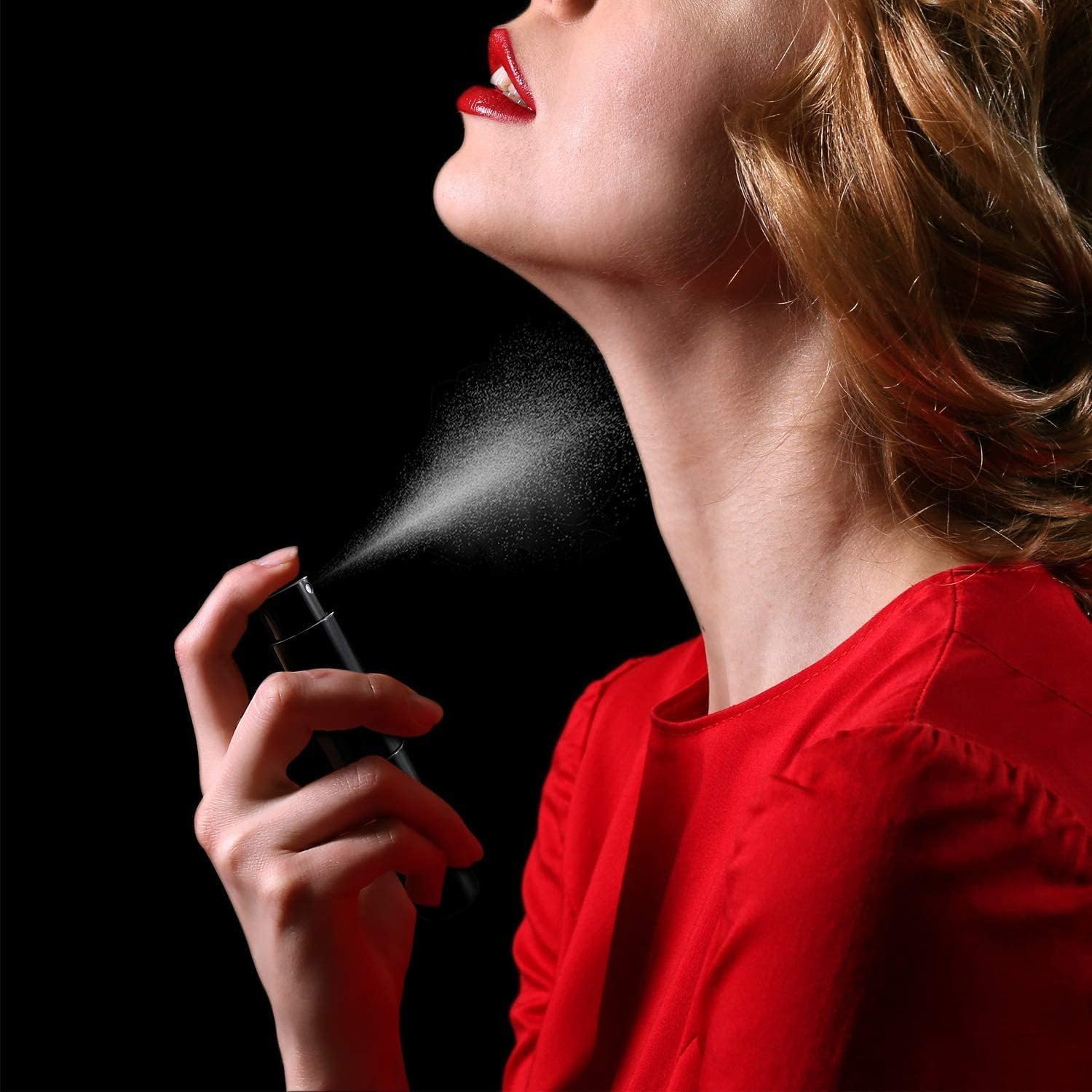 Minibutelki podróżne na perfumy, atomizer do perfum 10 ml Przenośna mini butelka na perfumy wielokrotnego użytku Puste pojemniki w sprayu Szklane butelki z atomizerem do użytku na świeżym powietrzu Na