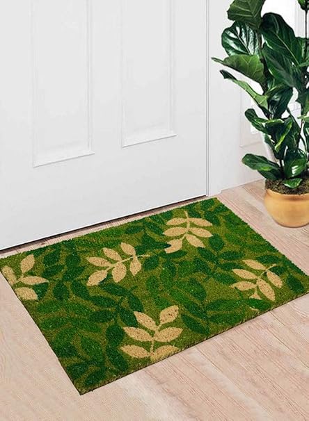 Saral Home Heavy Duty Coir Mat (Green, 45X60 cm)