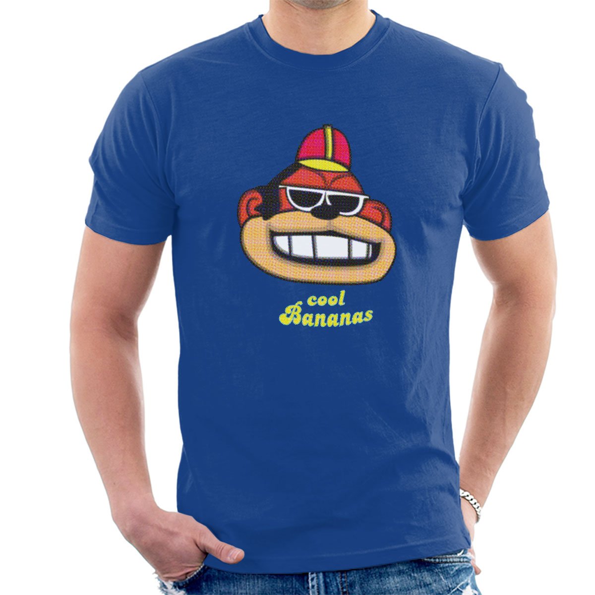 Cloud City 7 Men's Royal Blue Cool Bananas Bingo Banana Splits T-Shirt
