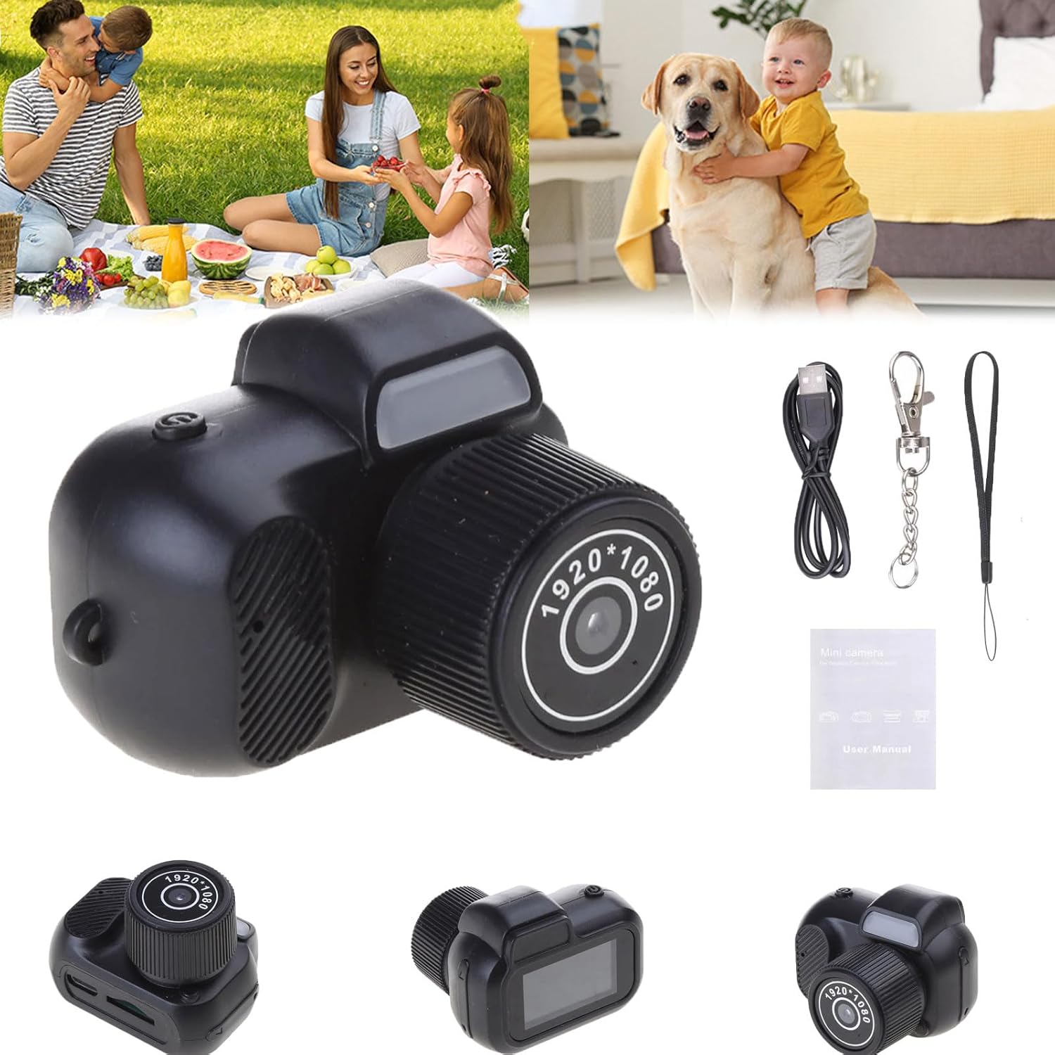 Amazon.com: Wanupe Keychain Camera, Mini Camera, 1080p HD, Portable ...